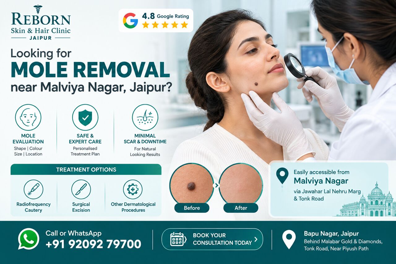 Jaipur, Health & Beauty Items, INR 2000,  Mole Removal Near Malviya Nagar, Jaipur For A Visible Facial Mole