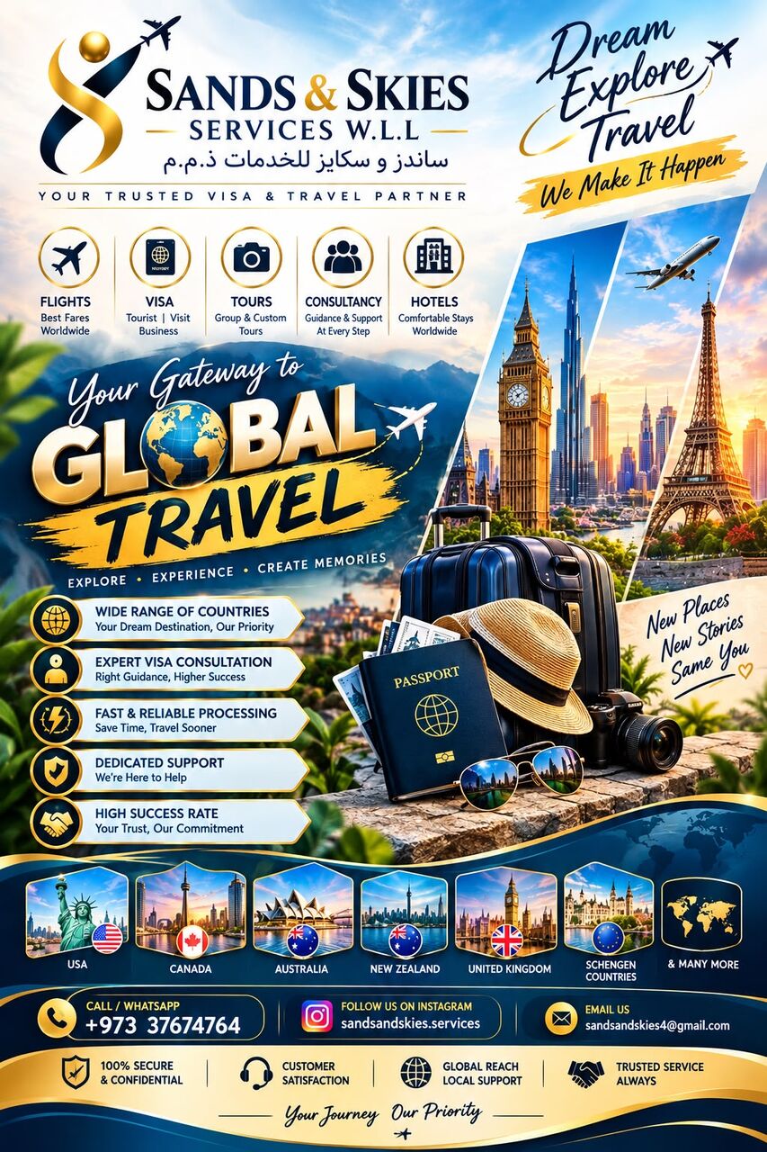 Manama, Marketing, 📌 MAKE YOUR VISA APPLICATION A PRIORITY
