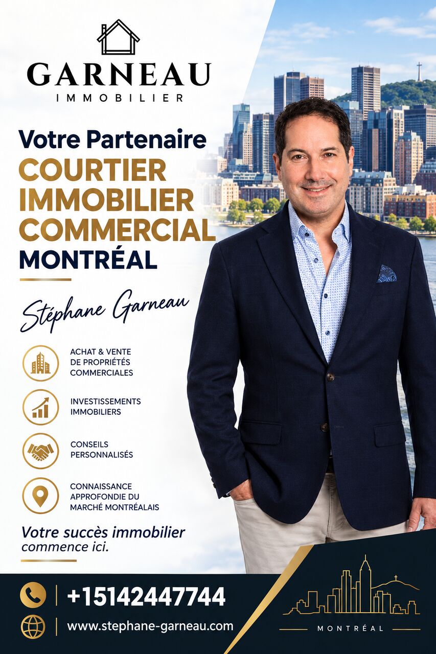 Montreal, Real Estate, Courtier Immobilier Commercial Montréal &ndash; Stephane Garneau