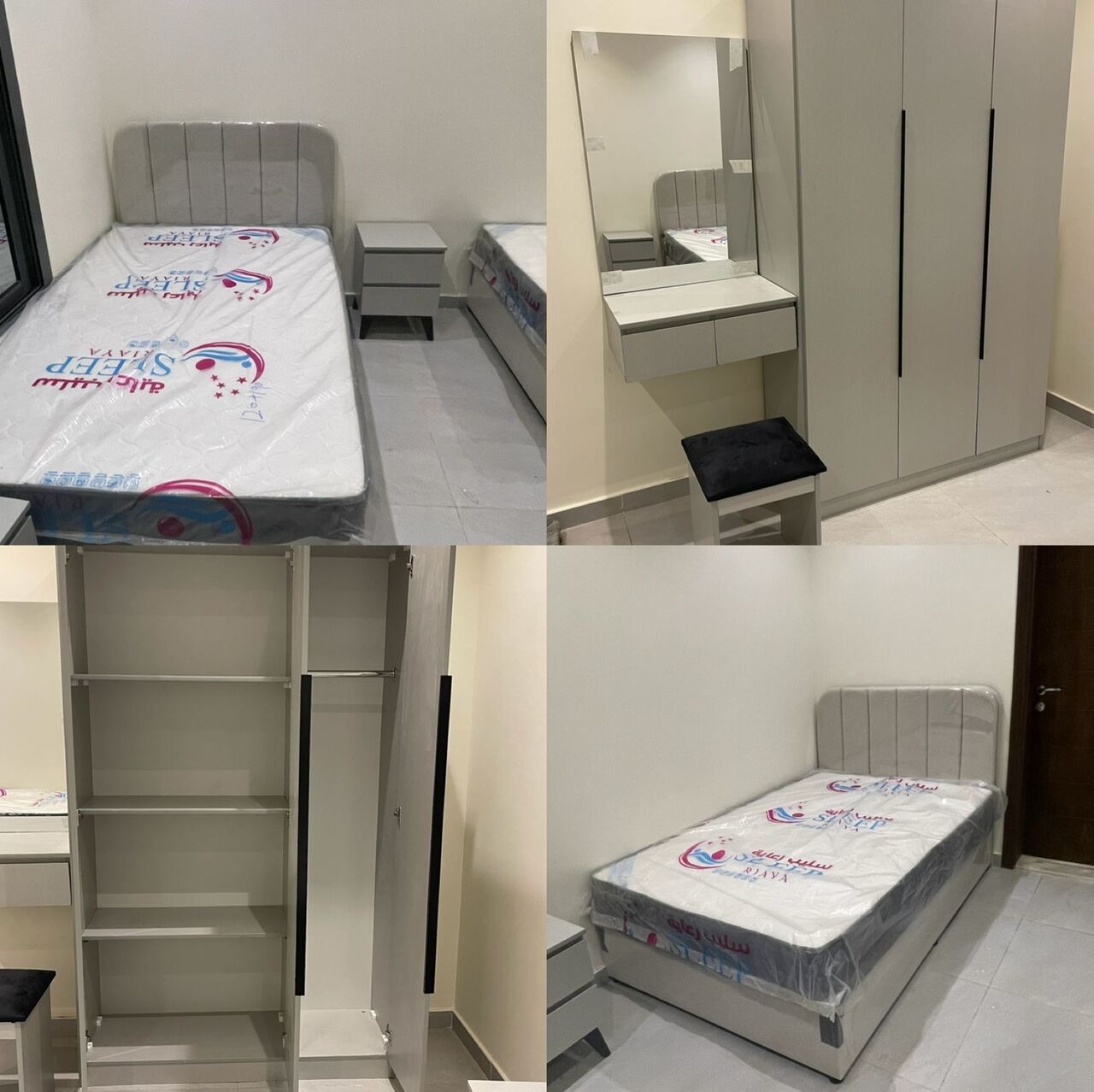Jeddah, Furniture, SAR 1,  New Brand Premium Quality Bedroom Set With 3 Door Wardrobe Available