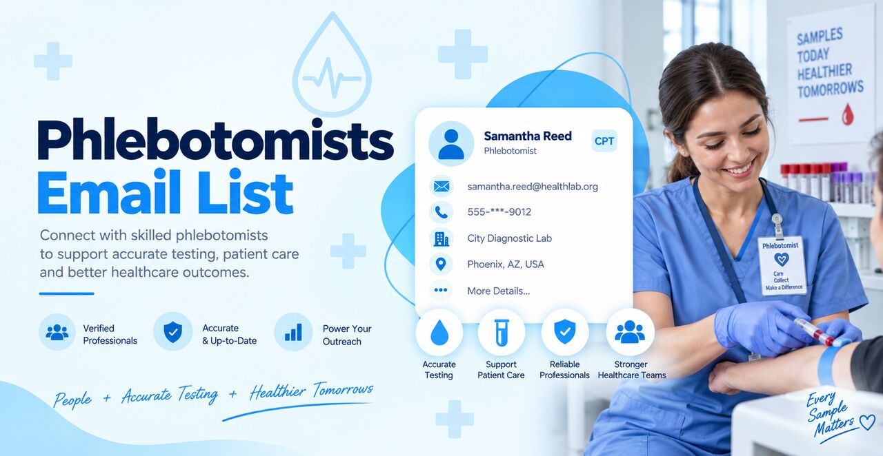 Houston, Business, Phlebotomists Email List