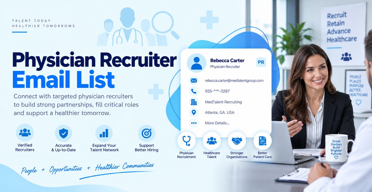 Seattle, Business, Physician Recruiter Email List For B2B Leads