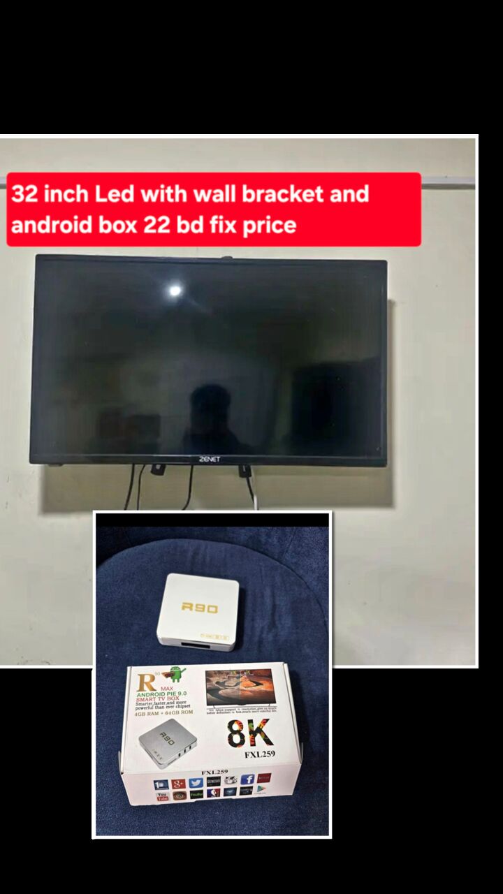 Manama, Electronics, BHD 22,  32 Inch Led With Android Box 22 Bd Msg Msg Wts Ap 3670 8372