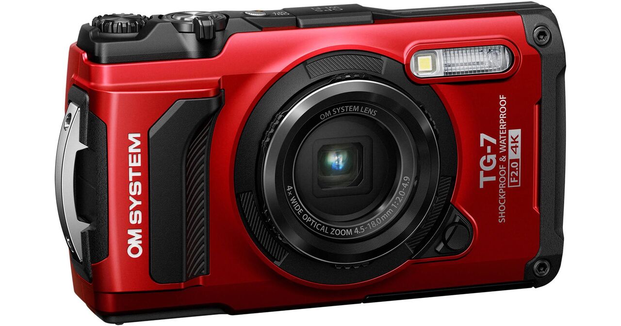 Edmonton, Electronics, CAD 633,  OM System Tough TG-7 Digital Camera Red &ndash; Rugged Waterproof Camera For Sale