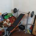 SAR 450,  Exercise Bench Press Rod With 10 Kg Plates