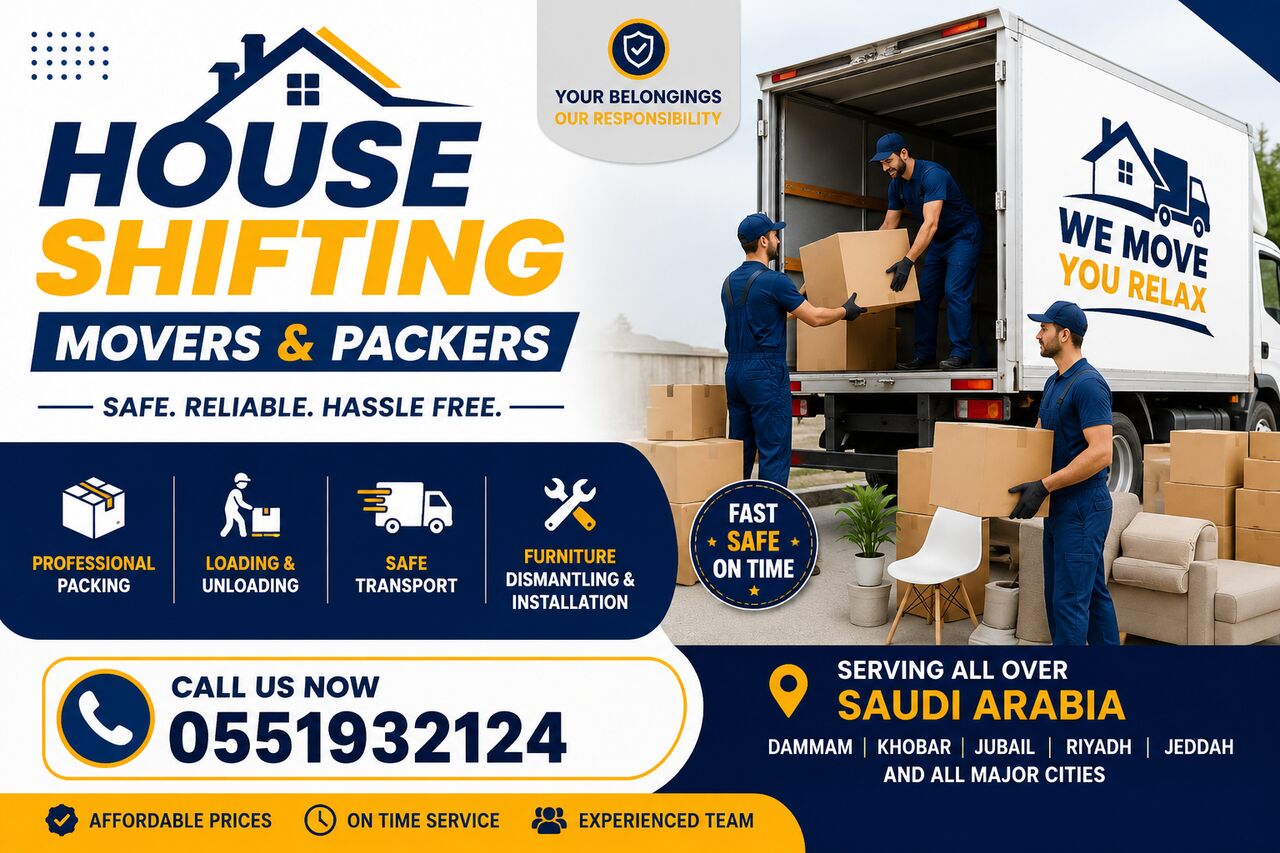 Jubail, Labor/Moving, House Shifting Movers And Packers All Over Saudi Arabia Pakistani Team ✅ 0551932124
