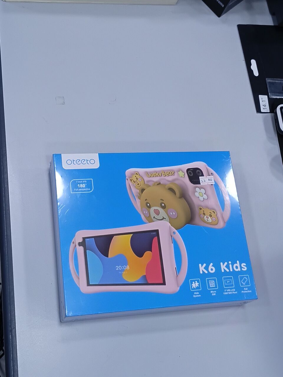 Riffa, Tablet Computers, BHD 18,  Oteeto Tab K6 Kids 7&rsquo;&rsquo; Inch TAB Android 15 New Boxpack With Free Gift 18 BD Only