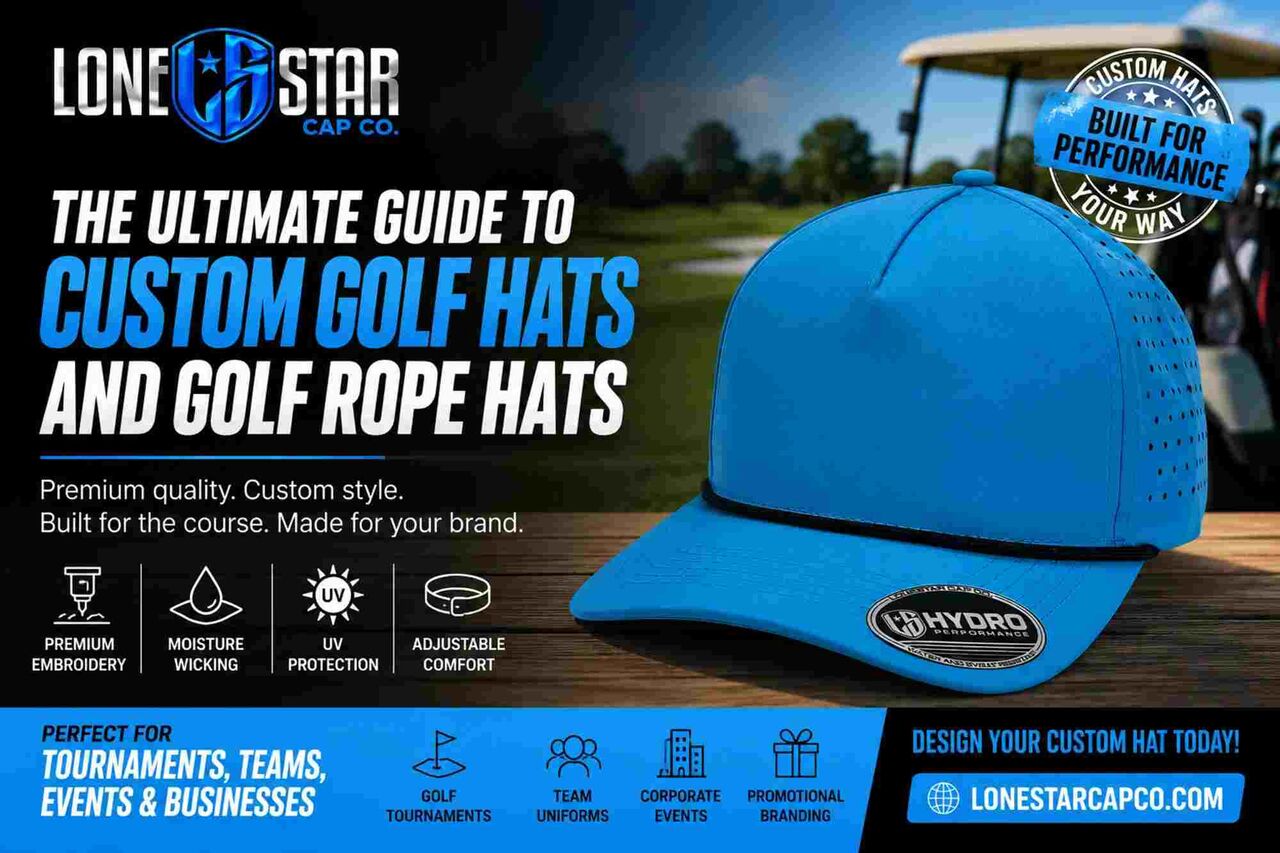 New York, Clothing & Accessories, Custom Golf Hats & Golf Rope Hats For Tournaments And Brands &ndash; Lonestar Cap Co