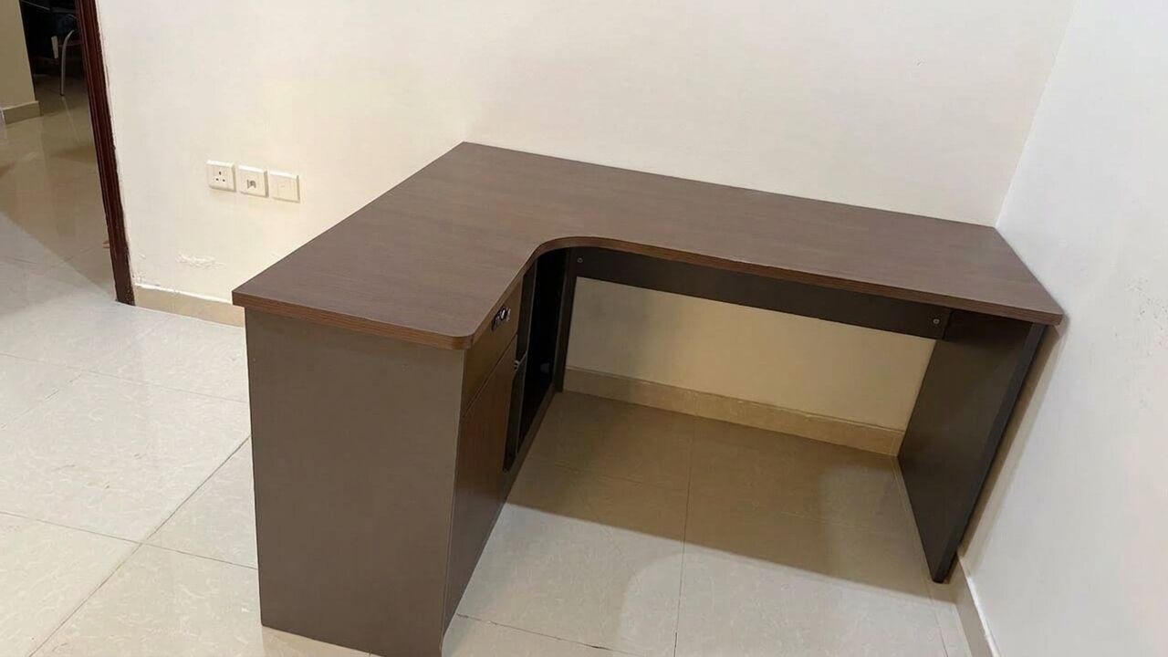 Al Aziziyah, Furniture, SAR 200,  L-Shaped Computer Desk For Urgent Sale