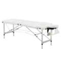 USD 375,  Foldable Massage Bed, Portable 3-Section Aluminum Massage Table
