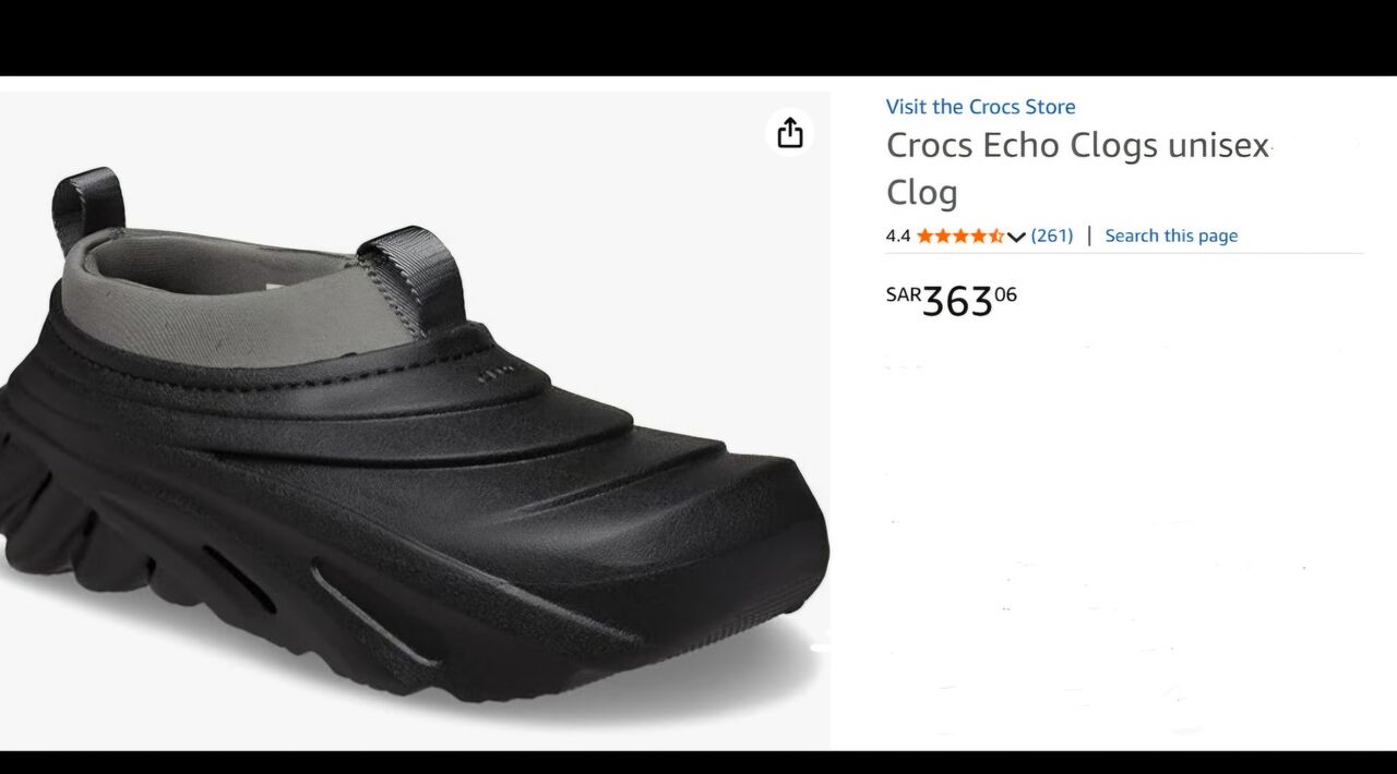 Jeddah, Household Items, SAR 250,  Original Crocs Echo Storm Shoes. Size 39-40.