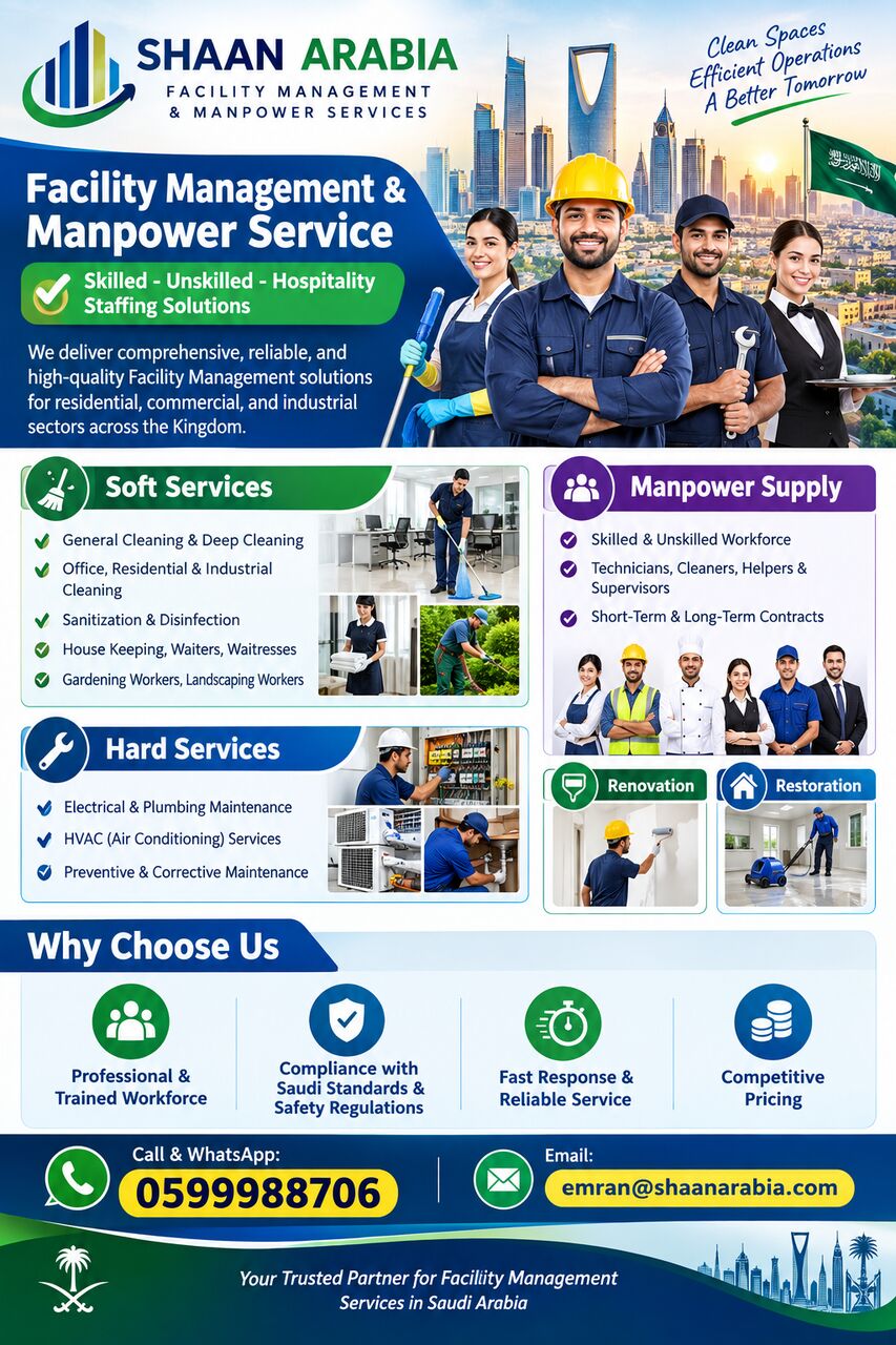 Dhahran, Cleaning, Facility Management | Industrial | Commercial | Hospitality Services✅ 0599988706...._