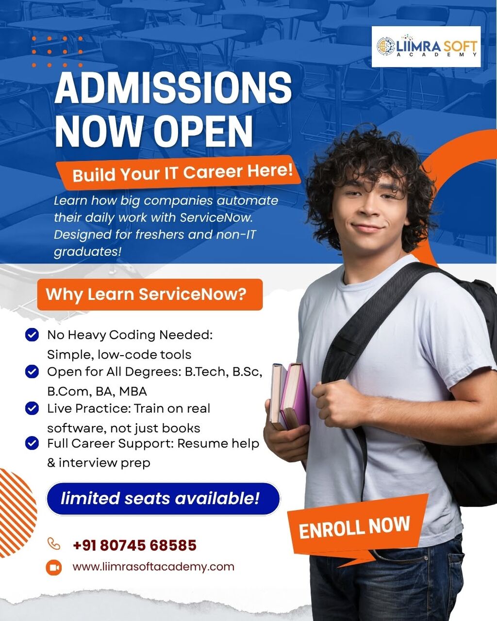 Kurnool, Lessons Offered, ServiceNow Training In Hyderabad With Certification And Placement Support | Liimrasoft Aca