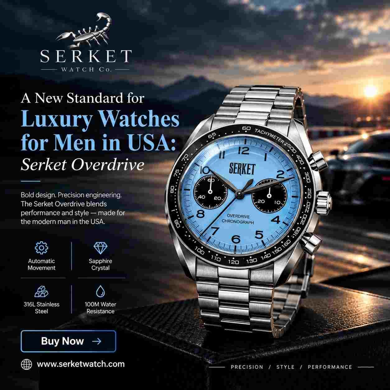 New York, Watches, USD 499,  A New Standard For Luxury Watches For Men In USA: Serket Overdrive