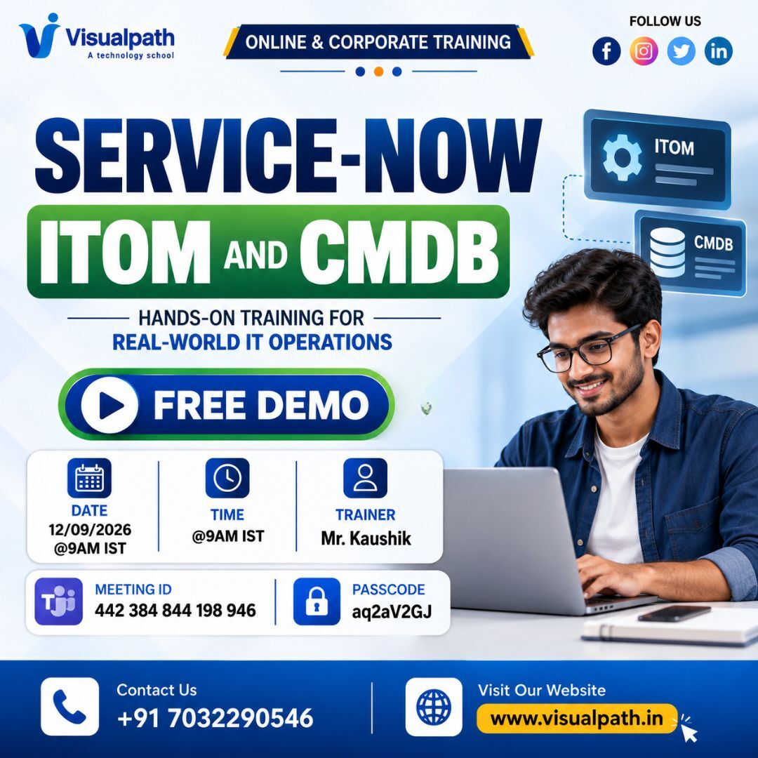 Hyderabad, Education, ServiceNow ITOM & CMDB Online Training &ndash; Free Demo