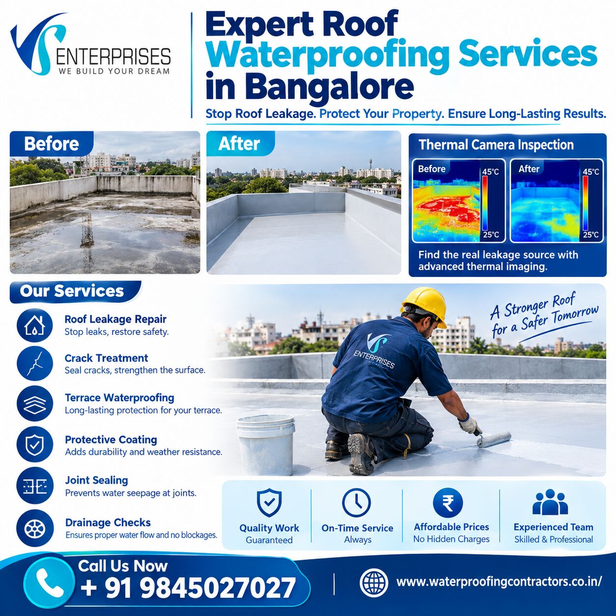 Bangalore, Construction, Expert Roof Waterproofing Services In Bangalore