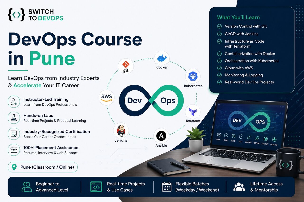 Pune, Lessons Offered, DevOps Course In Pune For Beginners | Switch To Devops