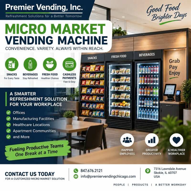 New York, Food & Drink, Micro Market Vending Machine Solutions By Premier Vending, Inc.