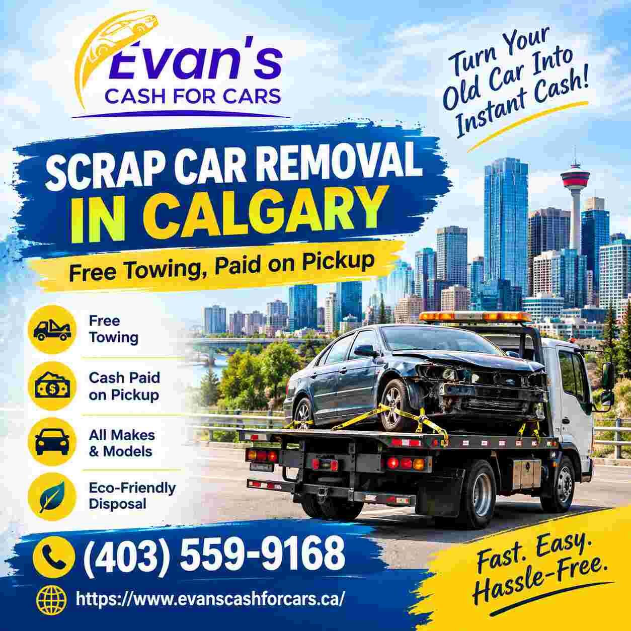 Calgary, Automotive, Scrap Car Removal In Calgary &mdash; Free Towing, Paid On Pickup