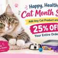 USD 22,  Happy, Healthy Cat Month Sale &ndash; Save 25% At CanadaPetCare