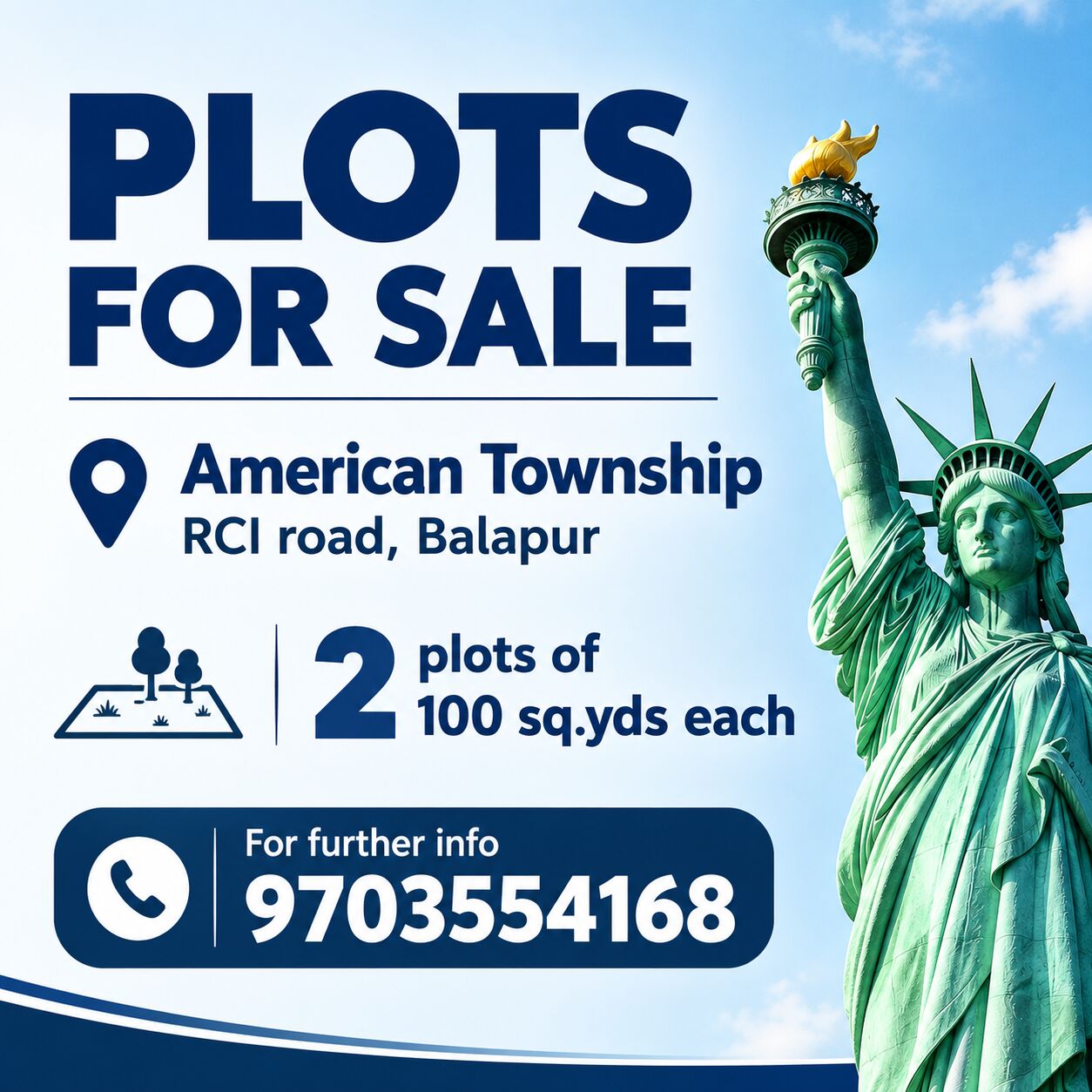 Hyderabad, Residential Plots, INR 2600000,  100 Sq. Yard,  Plot For Sale In American Township