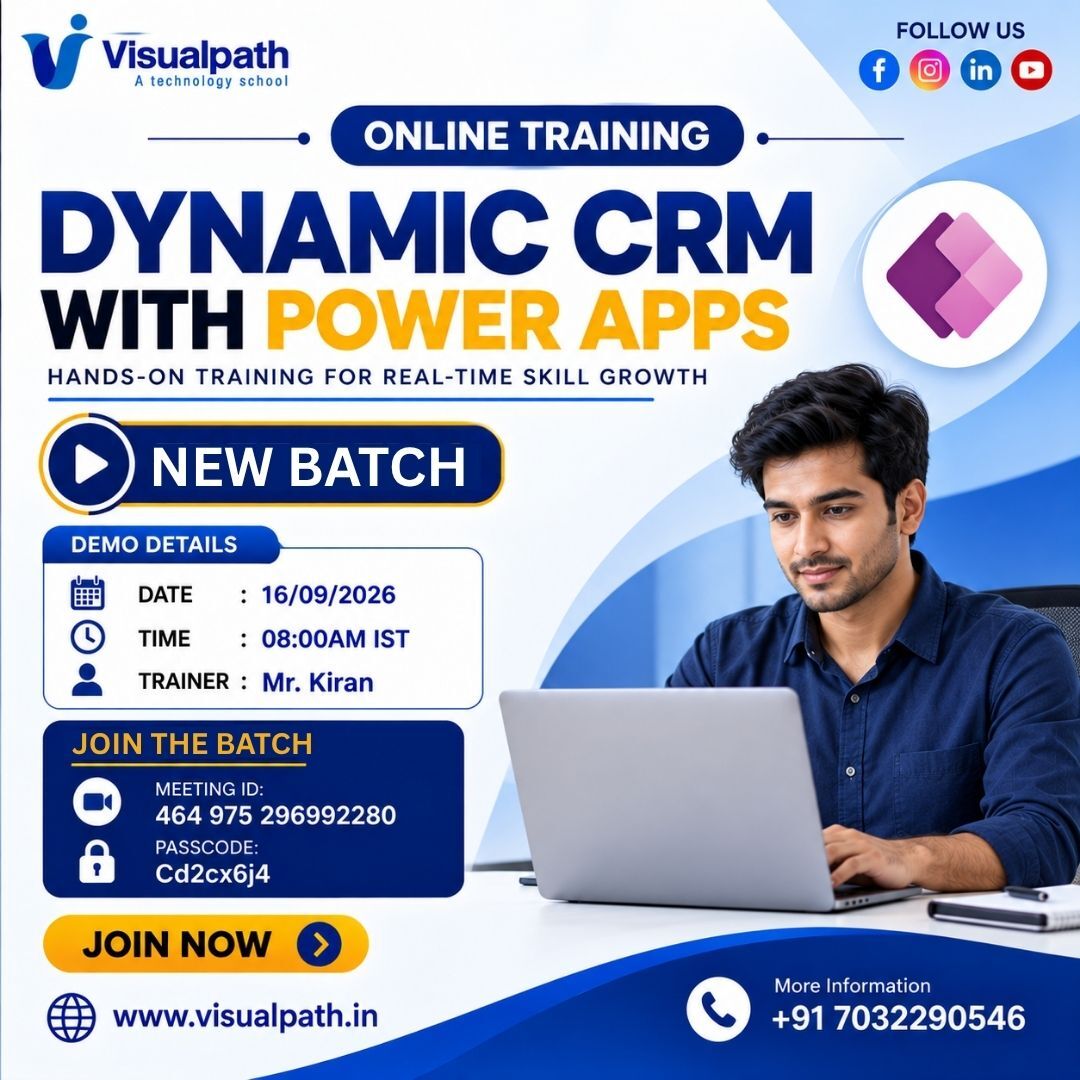 Hyderabad, Education, Dynamics 365 CRM With Power Apps | New Batch Training