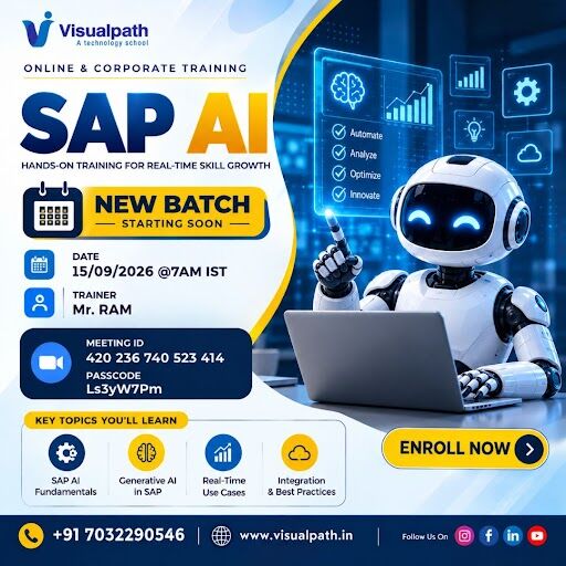 Hyderabad, Lessons Offered, Join The SAP AI Online Training New Batch On September 15th