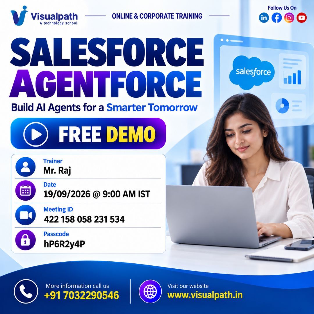 Hyderabad, Education, Build AI Agents For A Smarter | Salesforce Agentforce Free Demo