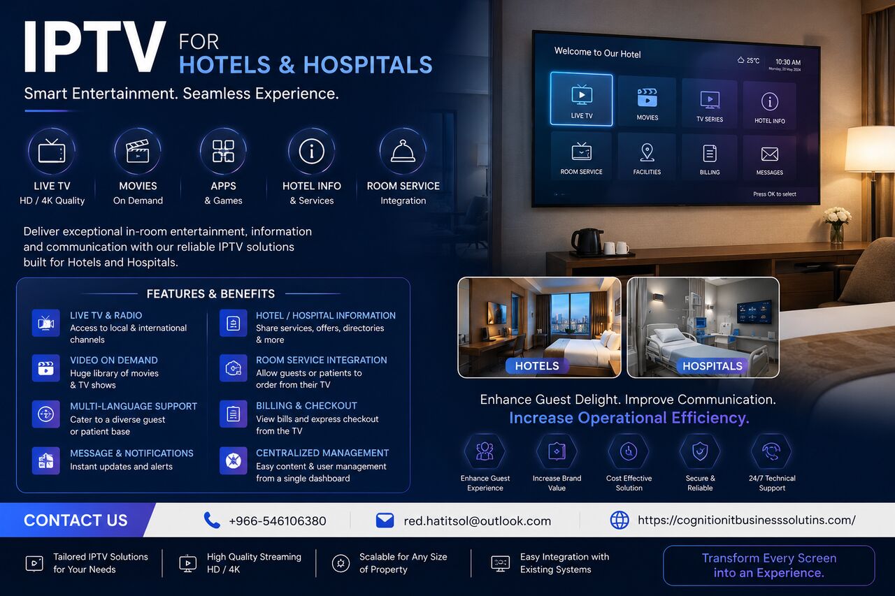 Jeddah, Computer, Iptv Software And SolutionS / Nurse Calling System And Solutions Contact 0546106380