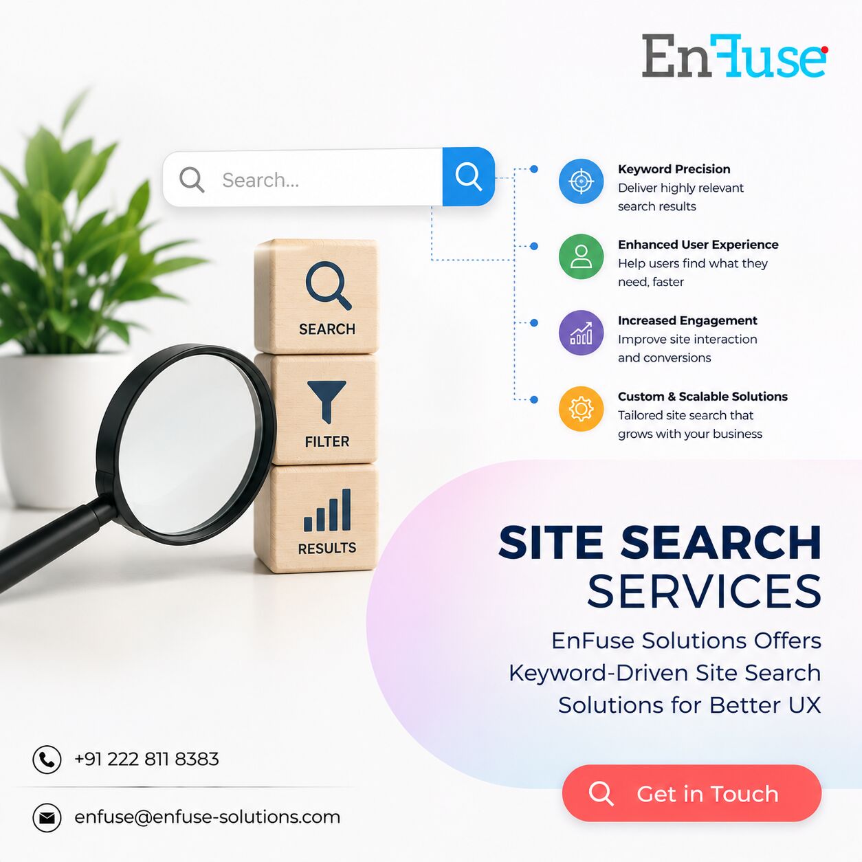 Mumbai, Marketing, EnFuse Offers Keyword-Driven Site Search Solutions For Better UX
