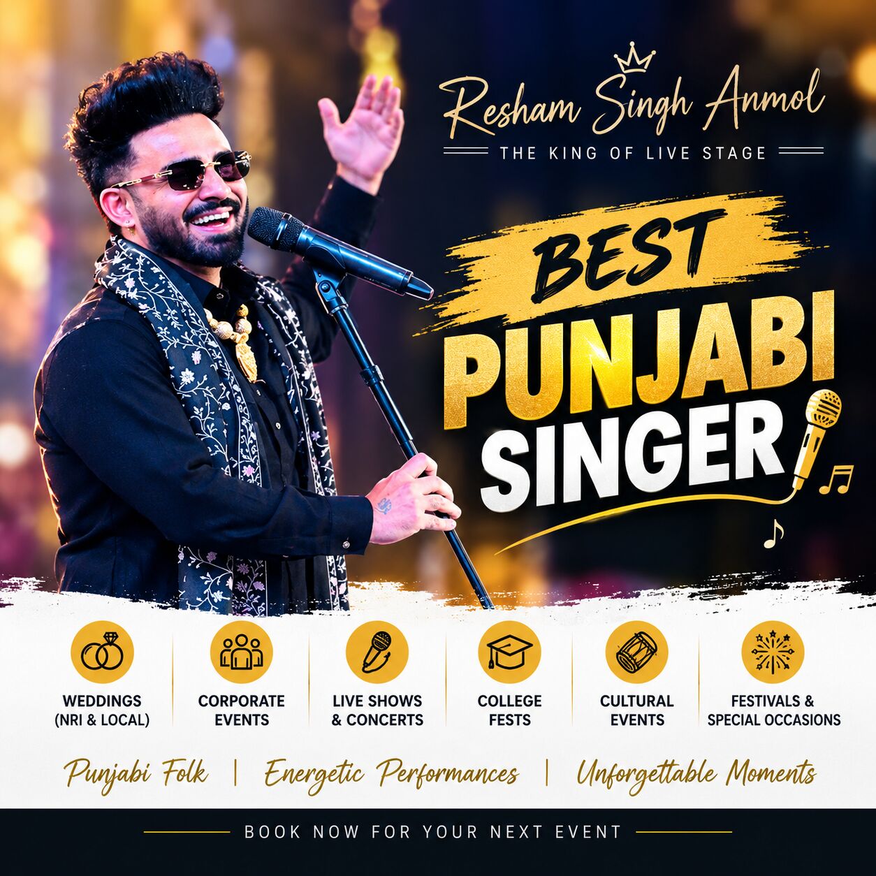 Mumbai, Musicians, Resham Singh Anmol Biography &ndash; Hit Songs | Education | Family & Lifestyle