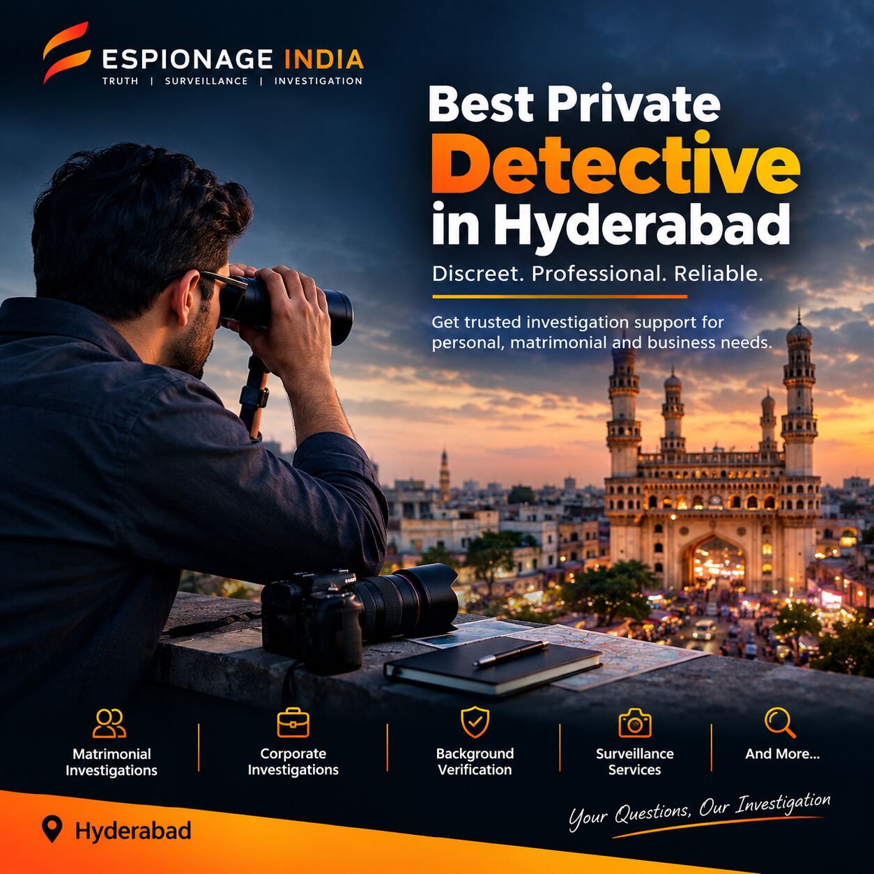 Hyderabad, Legal, Private Detective In Hyderabad Conducting Confidential Investigation