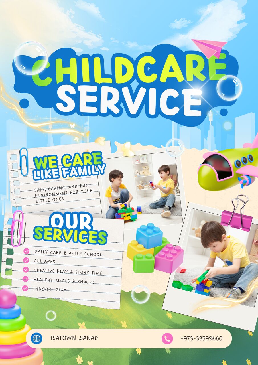 Sanad, Daycare, Daycare & After School Services Available