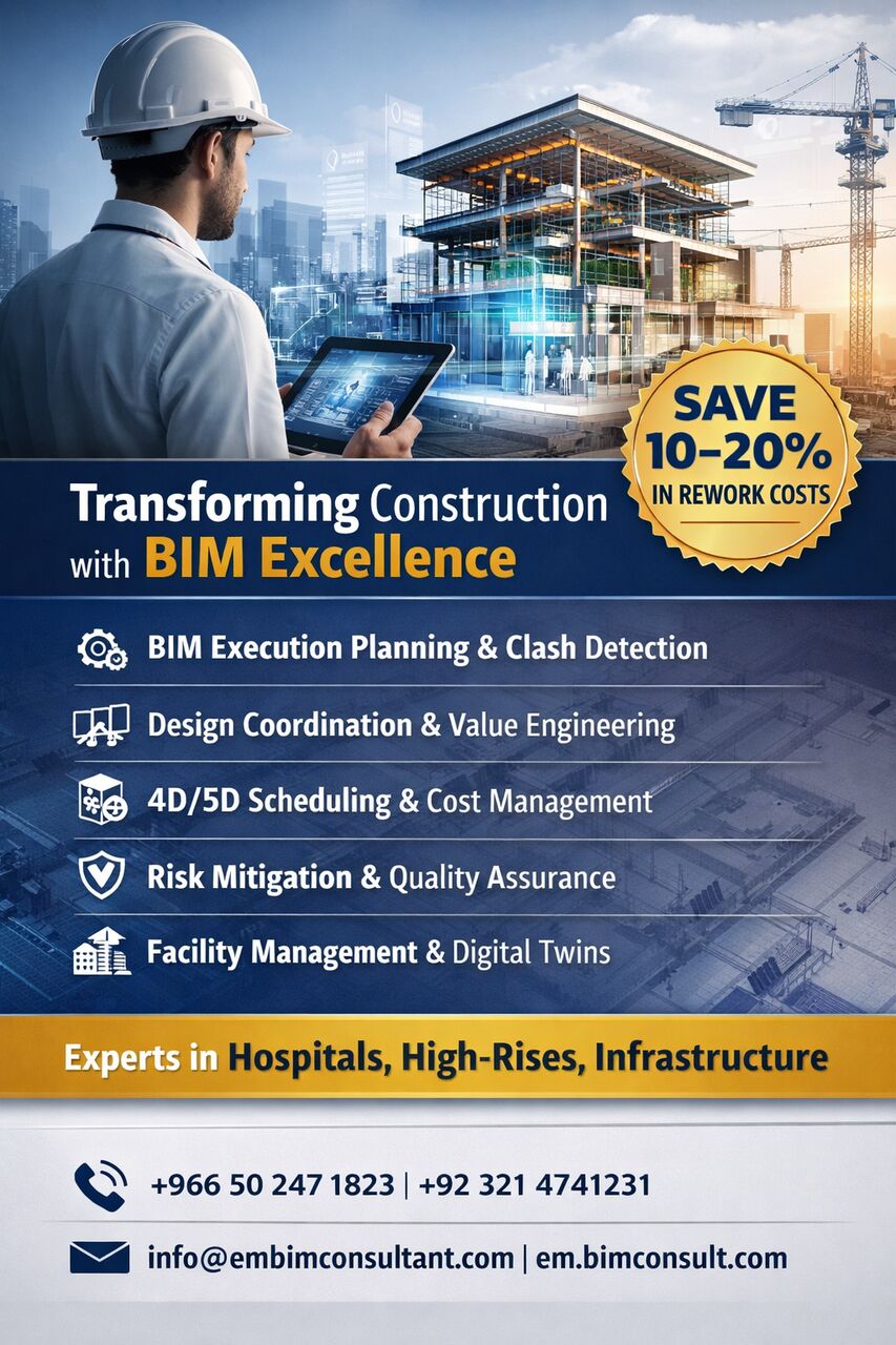 Riyadh, Graphic Design, EM Consultant Company &ndash; Your Reliable BIM & CAD Outsourcing Partner