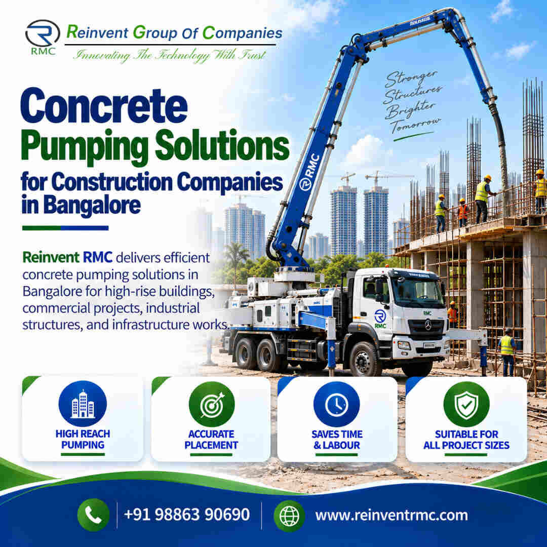 Bangalore, Construction, Concrete Pumping Solutions For Construction Companies In Bangalore