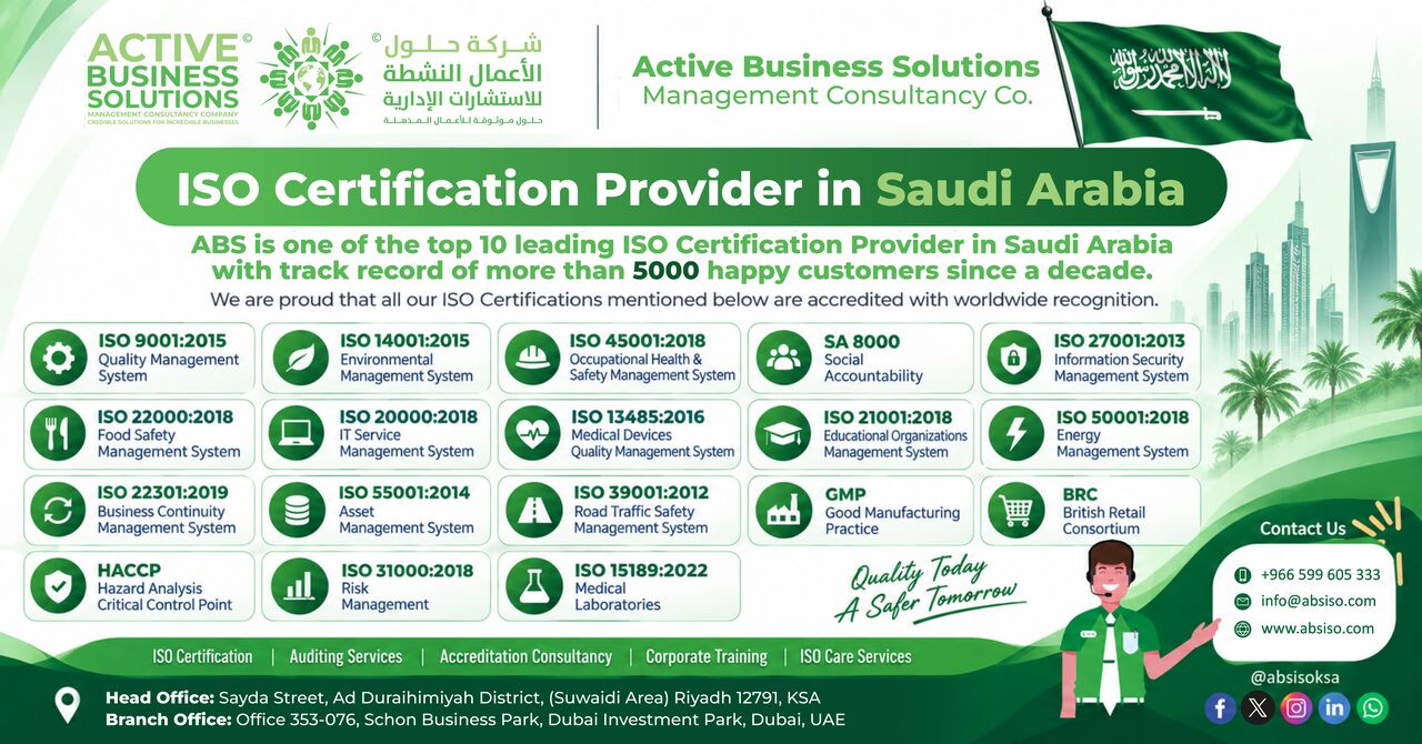 Riyadh, Business, ISO Certification Provider In Saudi Arabia
