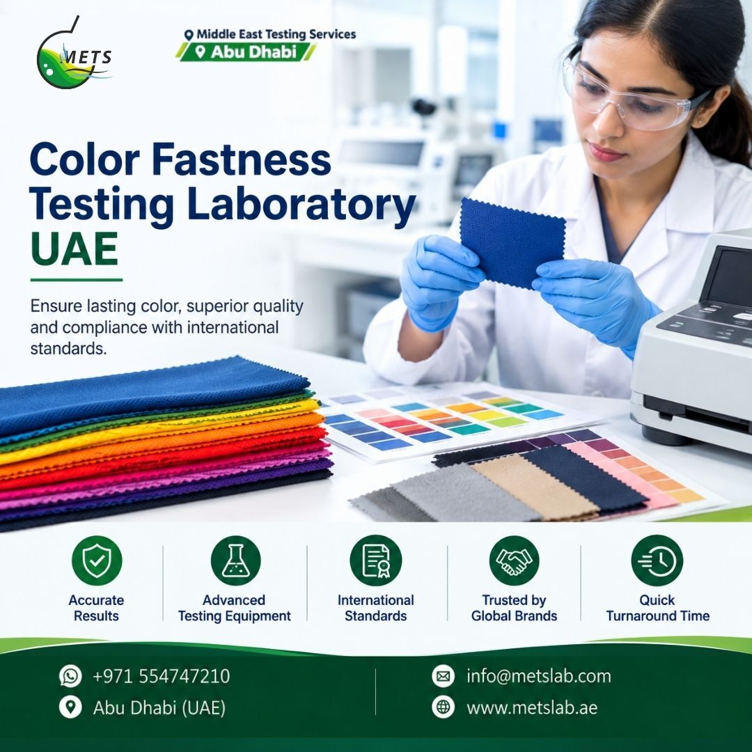 Abu Dhabi, Business, Color Fastness To Light Testing UAE