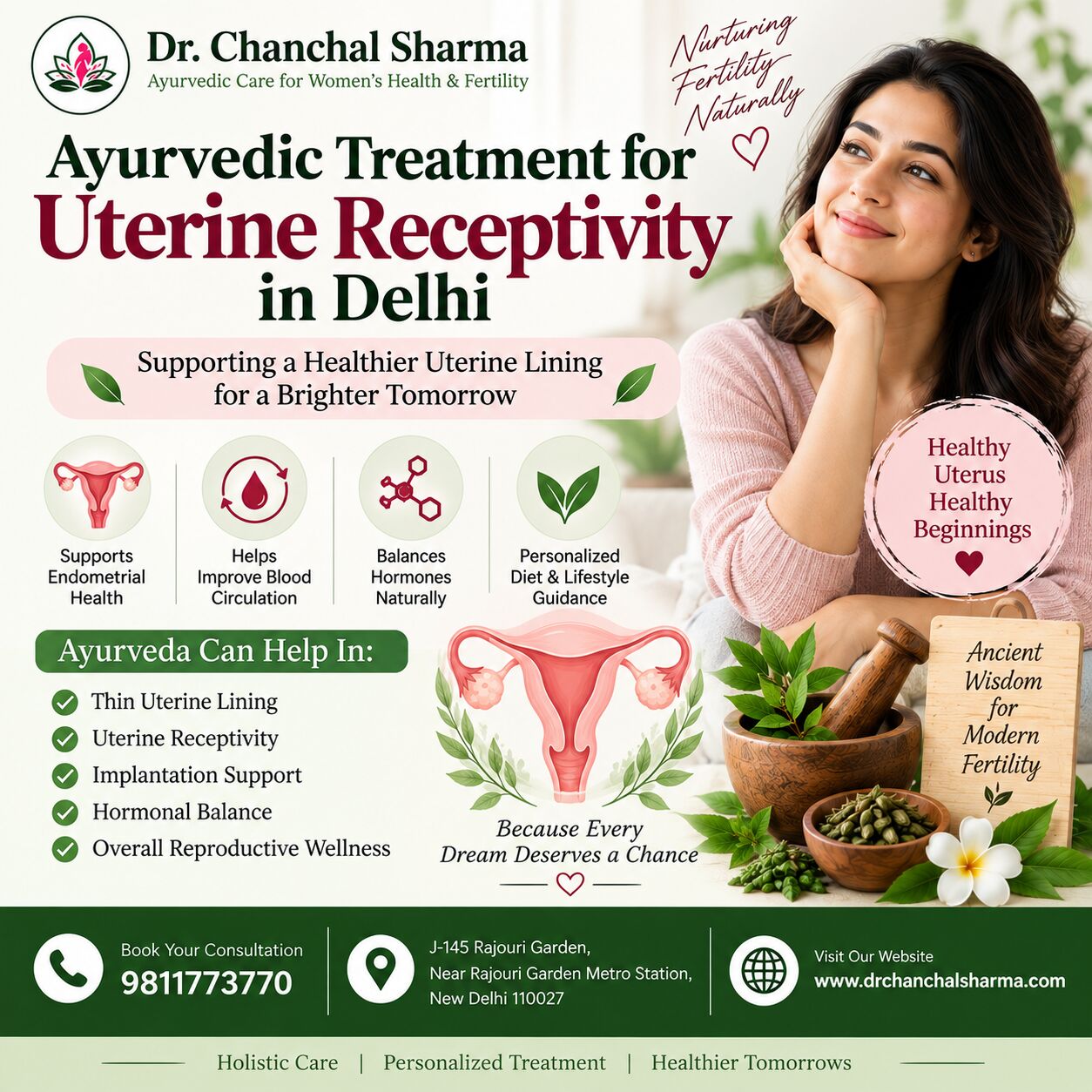 Mumbai, Medical, Natural Ayurvedic Care For Uterine Receptivity