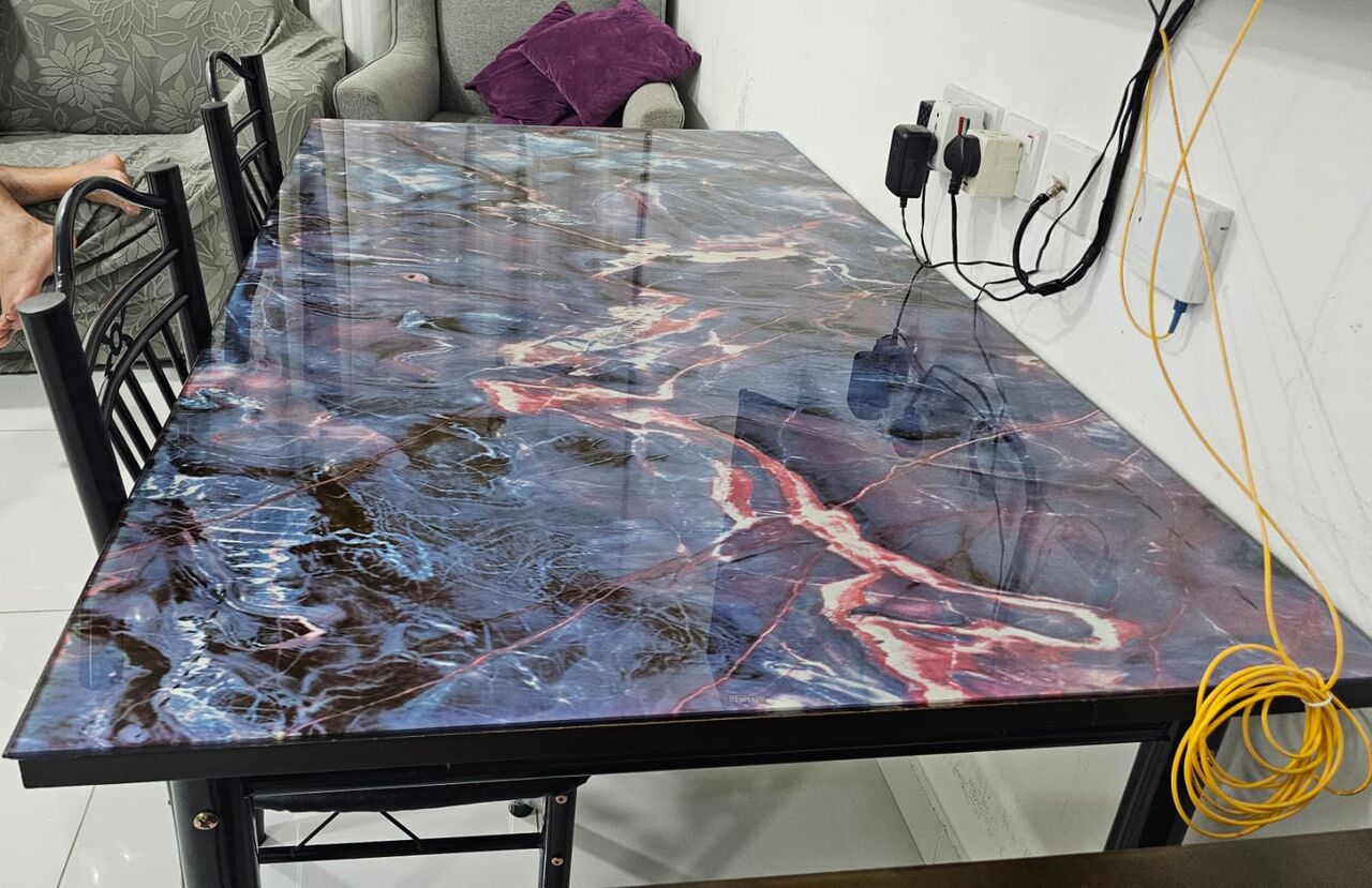 Manama, Furniture, BHD 20,  Dining Table For Sale In Good Condition With 2 Chairs. Slightly Used Only