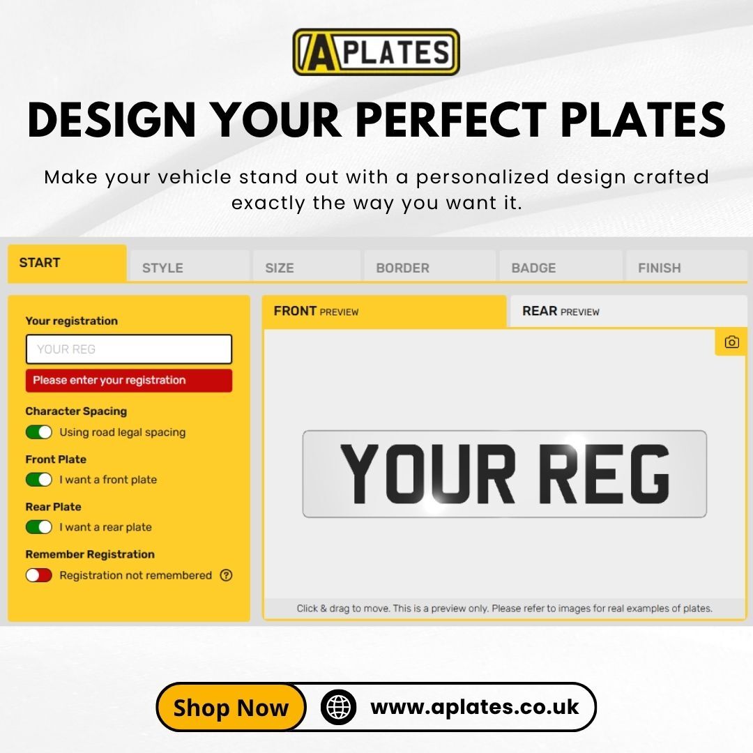 London, Auto Parts, Design Your Perfect Plates With A Number Plate Builder