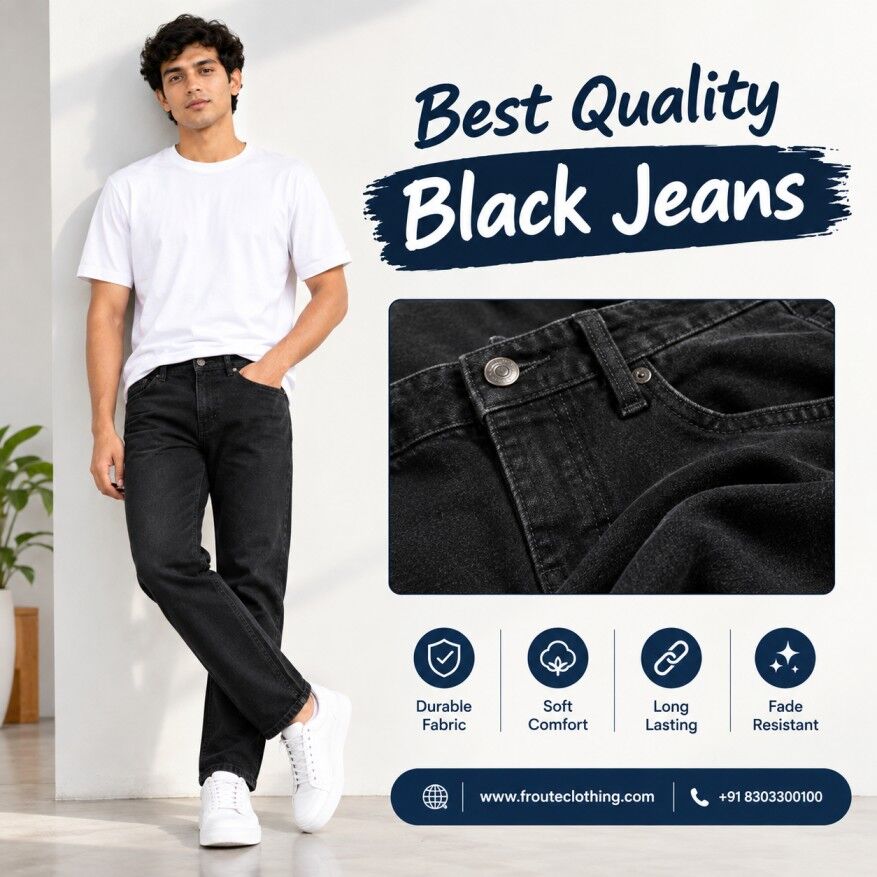 Mumbai, Clothing & Accessories, INR 999,  Men&rsquo;s Deep Black Jeans That Pair With Everything