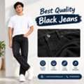 INR 999,  Men&rsquo;s Deep Black Jeans That Pair With Everything
