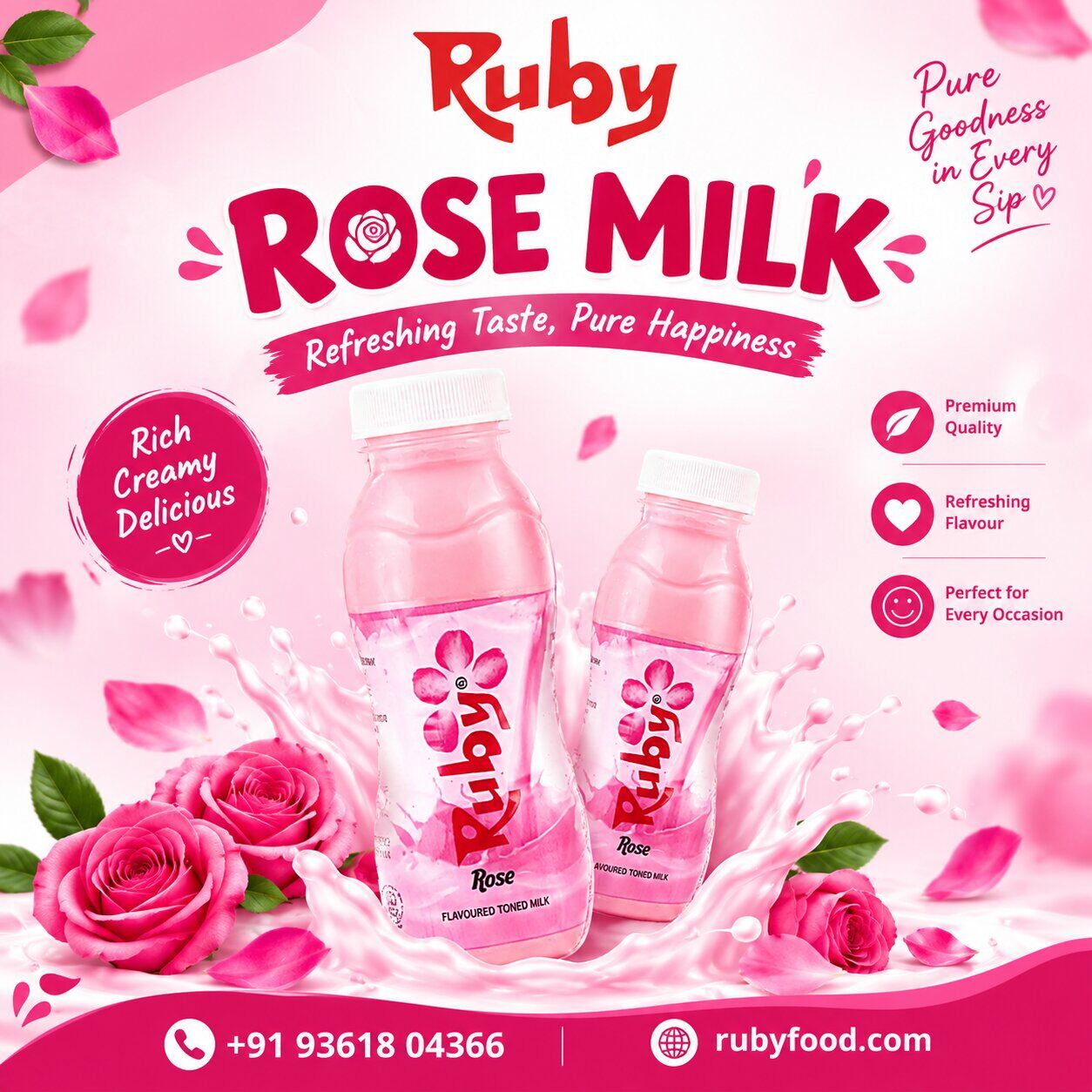 Madurai, Food, INR 40,  Rose Milk In Madurai