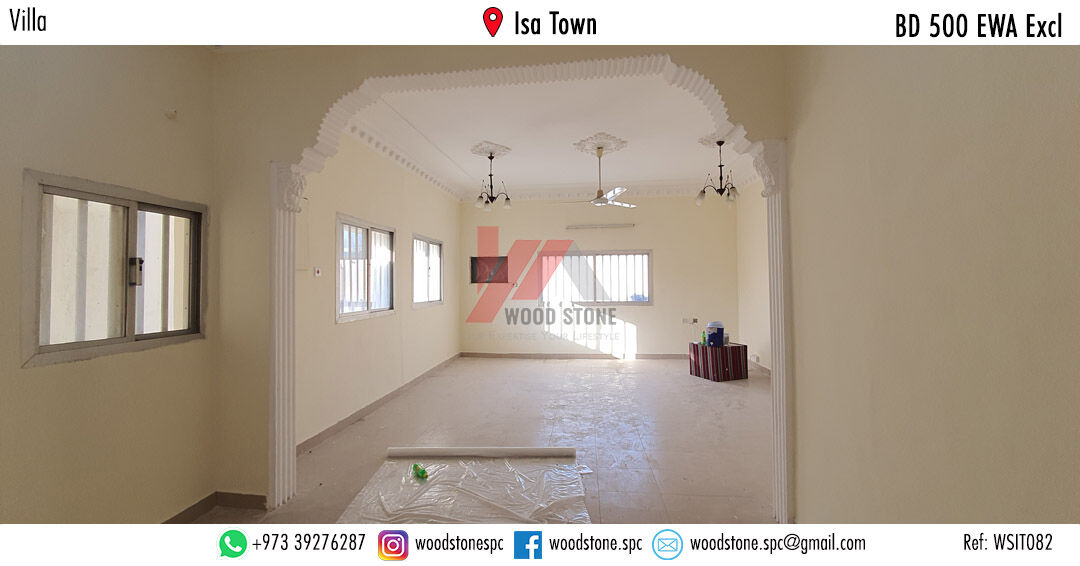 Isa Town, Villas, BHD 500,  180 Sq. Meter,  Unfurnished 3 Bedroom Villa, Isa Town - BD 500 Excl WSIT082