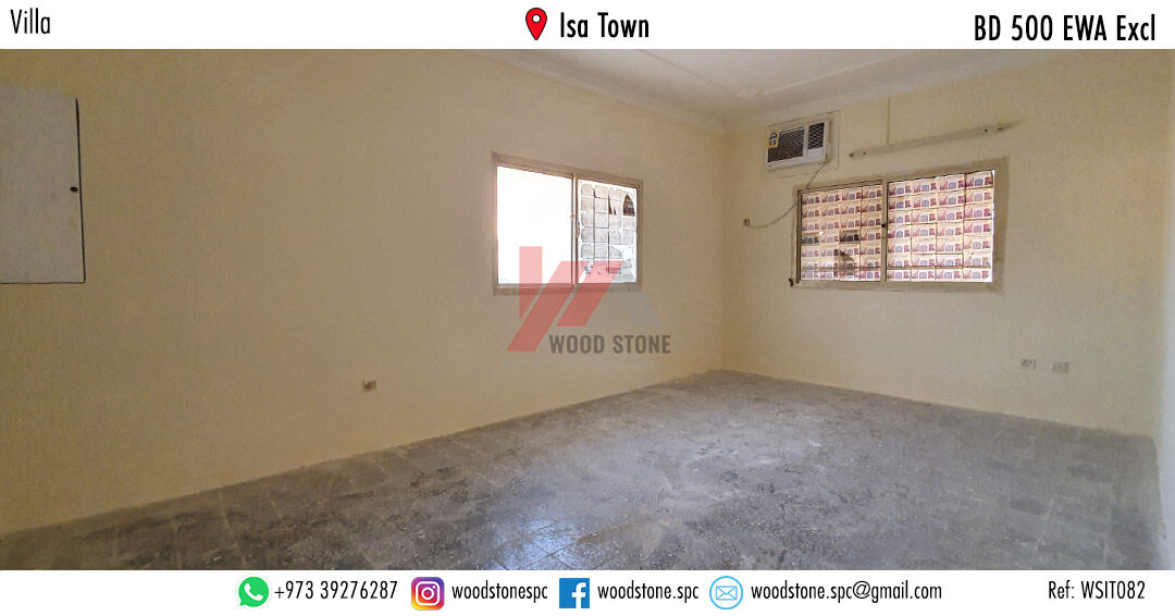 Isa Town, Villas, BHD 500,  180 Sq. Meter,  Unfurnished 3 Bedroom Villa, Isa Town - BD 500 Excl WSIT082
