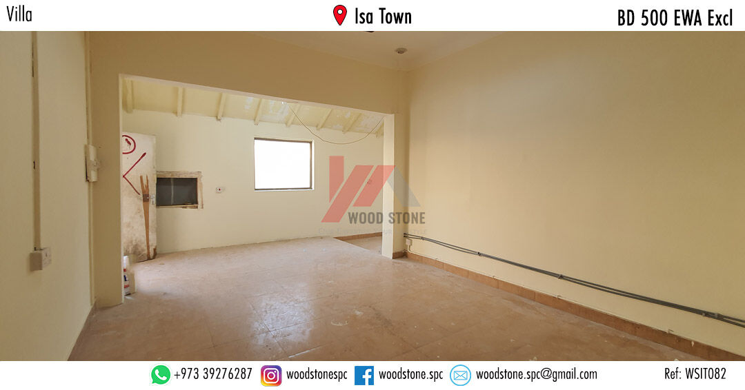 Isa Town, Villas, BHD 500,  180 Sq. Meter,  Unfurnished 3 Bedroom Villa, Isa Town - BD 500 Excl WSIT082
