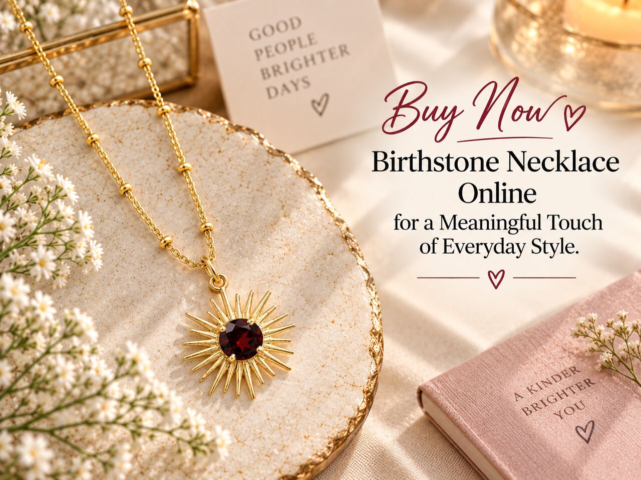 Jaipur, Jewelry, INR 5300,  Buy Now Birthstone Necklace Online For A Meaningful Touch Of Everyday Style