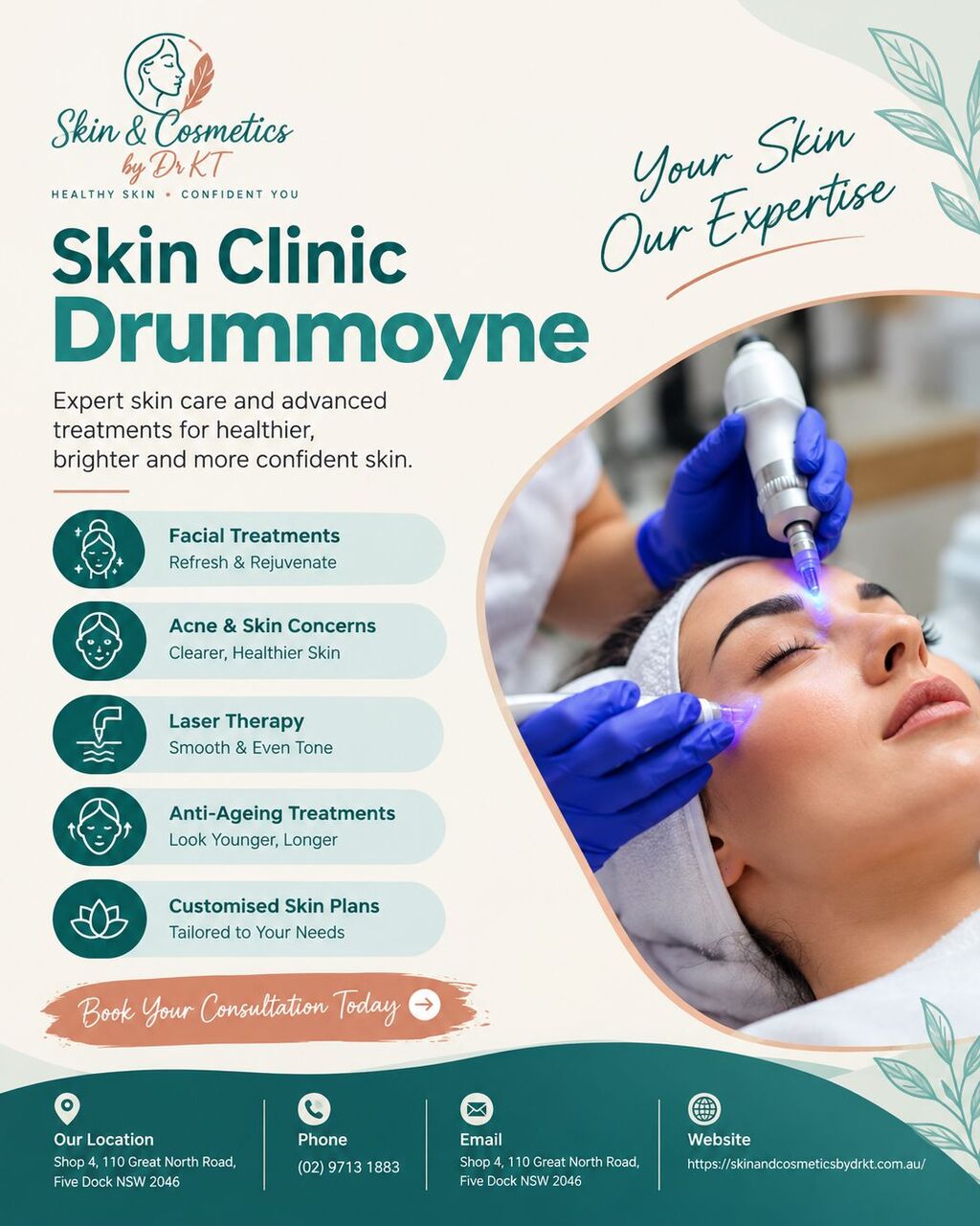 Sydney, Beautician, Skin Clinic Drummoyne