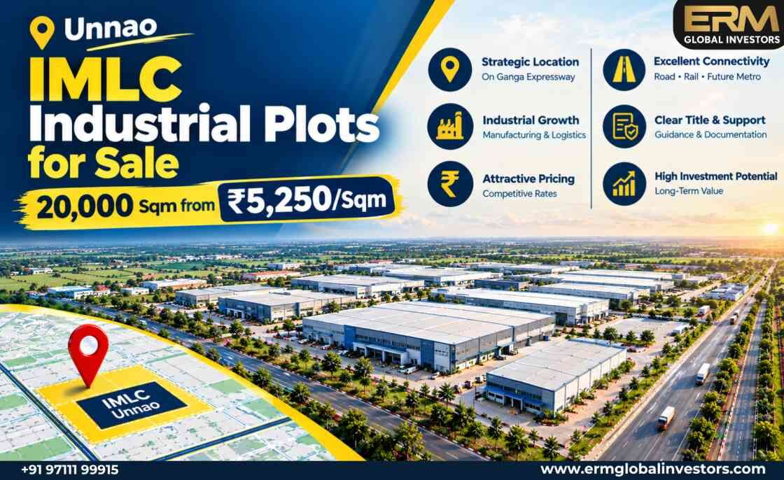 Noida, Industrial Land, Unnao IMLC Industrial Plots For Sale | 20,000 Sqm From ₹5,250/Sqm
