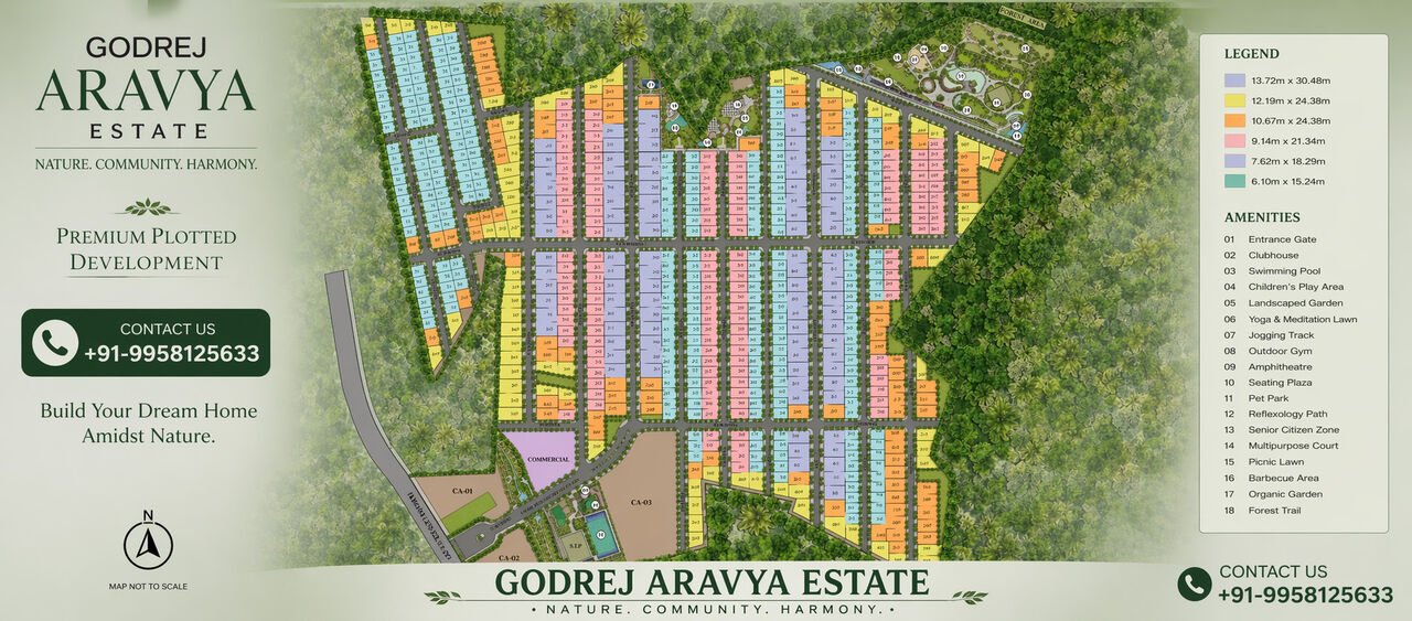 Bangalore, Residential Plots, INR 6500000,  1200 Sq. Feet,  Godrej Aravya Estate: A Smart Investment For Long-Term Growth